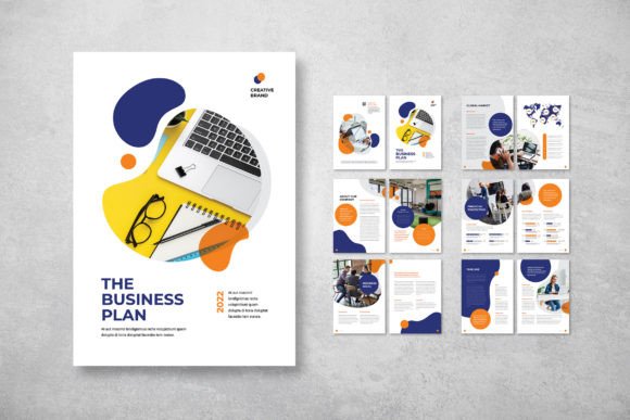 Business Plan Company Colorful: A Stylish A4 Design Template