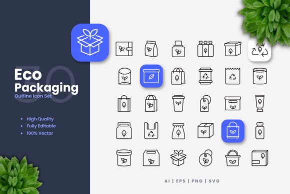 Eco Packaging Icons: A Versatile Toolkit for Modern Visual Communication