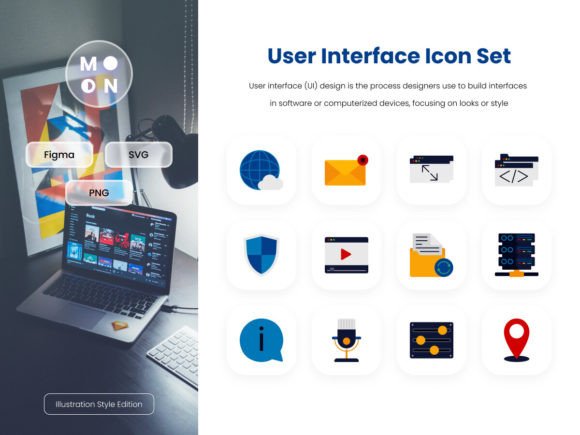 Illustrated UI Icon Sets: Visuals for Modern Projects