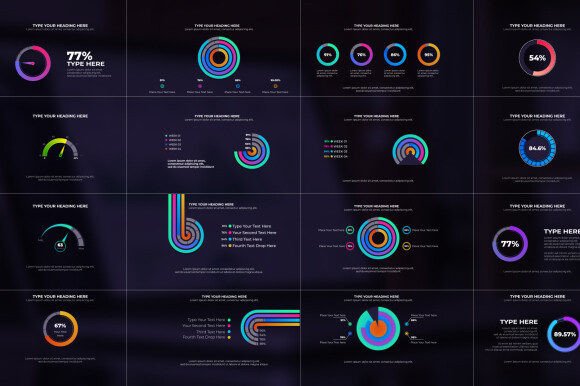 Mix Dark 4k Gradient Pie: Elevating Data Visualization for Modern Creators