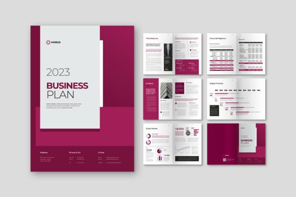 The Business Plan Company Red Template: Your Canvas for Professional Impact