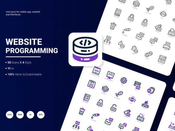 The Complete Web Programming Icon Pack for Modern Creators