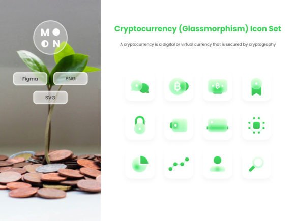 The Cryptocurrency Glass Morphism Icon Set: Evaluating a Modern Design Resource