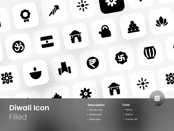The Practical Power of the Diwali Icon Set Filled Style for Creative Workflows
