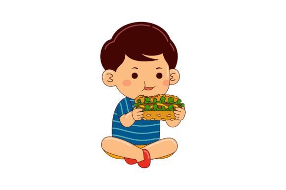 The Strategic Value of a Boy Kids Eating Hot Dog Illustration