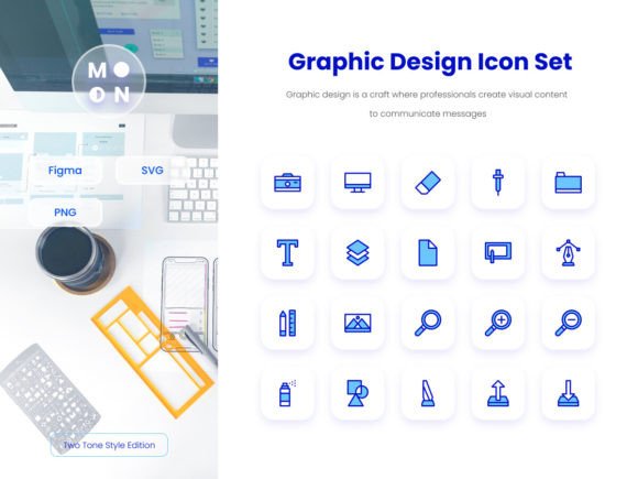 The Ultimate Guide to the Graphic Design Two-Tone Icon Set