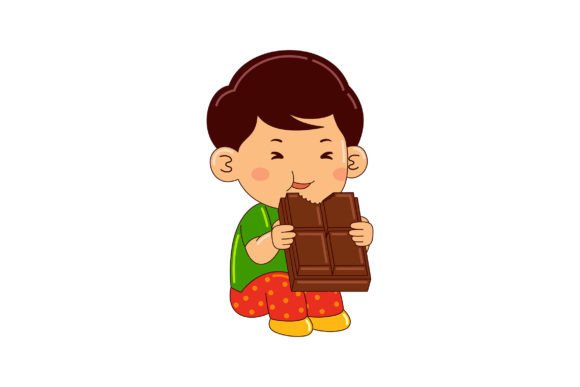 Unlocking Creative Potential: The Strategic Value of the Boy Kids Eating Chocolate Illustration Set