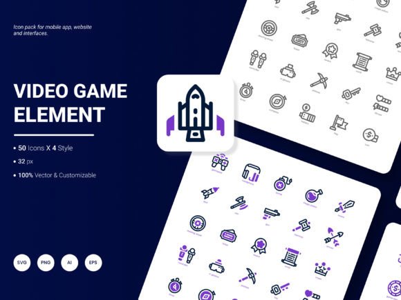 Video Game Element Icon Pack: A Comprehensive Evaluation