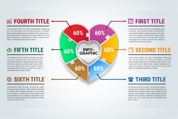 Visualizing Connection: The Power of the Love Infographic Six Part Template