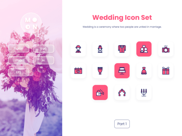 Wedding Icon Set Part 1: A Practical Duotone Bundle